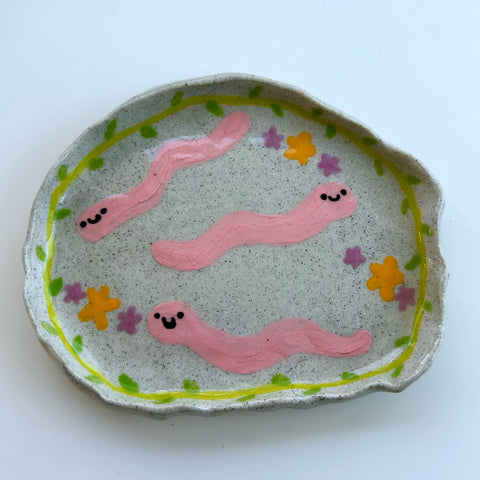 Lil worms trinket dish