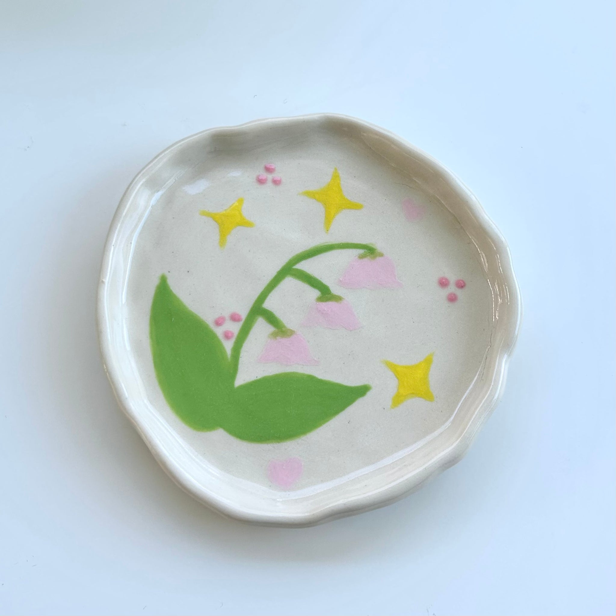 Lily of the valley small trinket dish