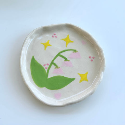 Lily of the valley small trinket dish